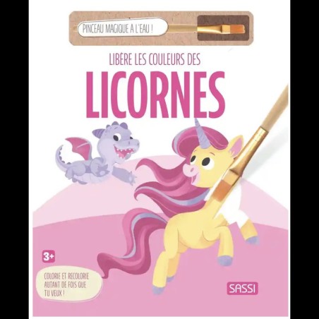 Pinceau magique à l'eau ! - Libère les couleurs des licornes