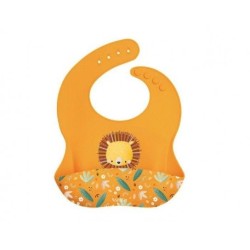 Bavoir en silicone - Lion
