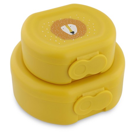 Set de 2 snack box à clip - Mr. Lion