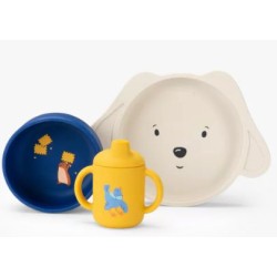 Set vaisselle en silicone -...