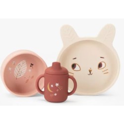 Set vaisselle en silicone -...