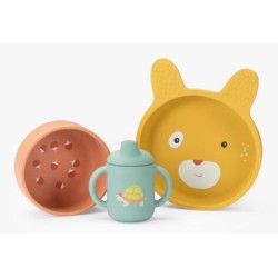 Set vaisselle en silicone -...