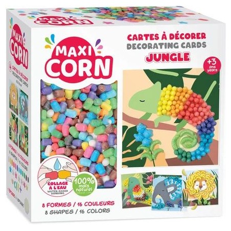 Maxi corn - Cartes à décorer - Jungle