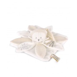Doudou plat ours blanc -...