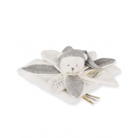 Doudou plat ours argenté - Collection anniversaire