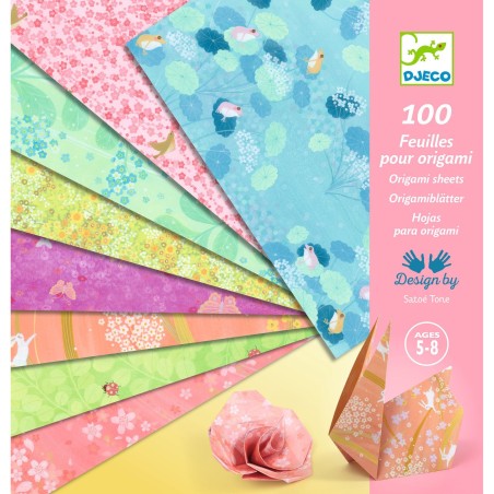 100 feuilles pour origami
