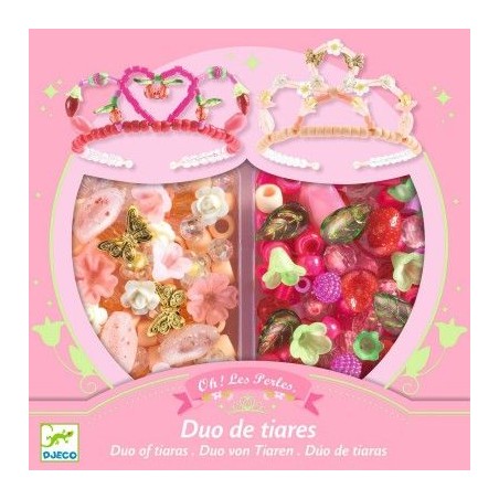 Oh! Les perles - Duo de tiares - Rose