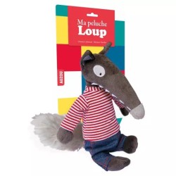 Ma peluche Loup habillée -...