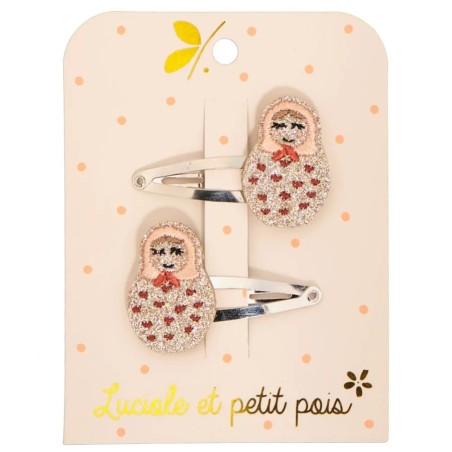 Barrettes poupées matriochka