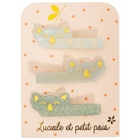 Barrettes Koala - Nacré & Uni