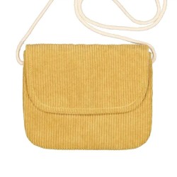 Sac à main velours - Moutarde
