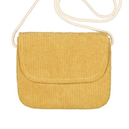 Sac à main velours - Moutarde