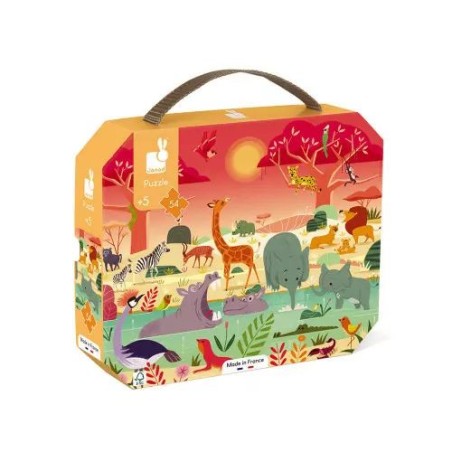 Puzzle 54 pcs - La réserve animalière