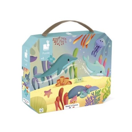 Puzzle 36 pcs - Les animaux marins