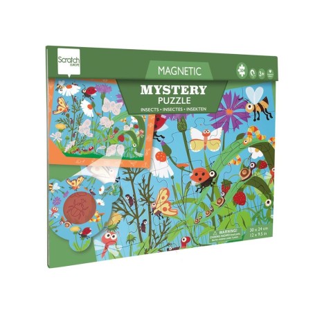 Magnetic mystery puzzle 30pcs  - Insectes
