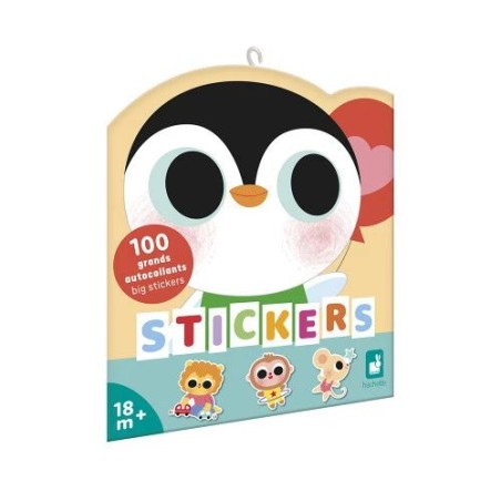 100 grands autocollants - Bébés animaux