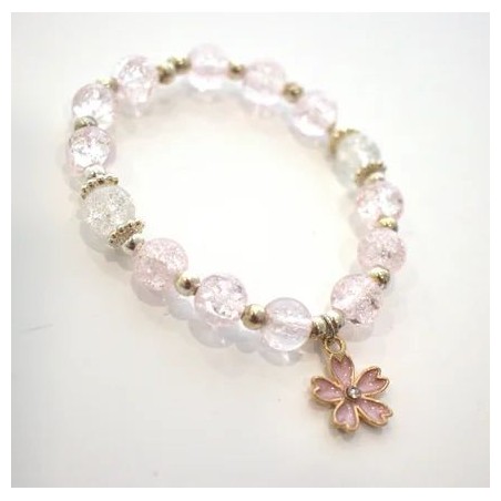 Bracelet pivoine rose