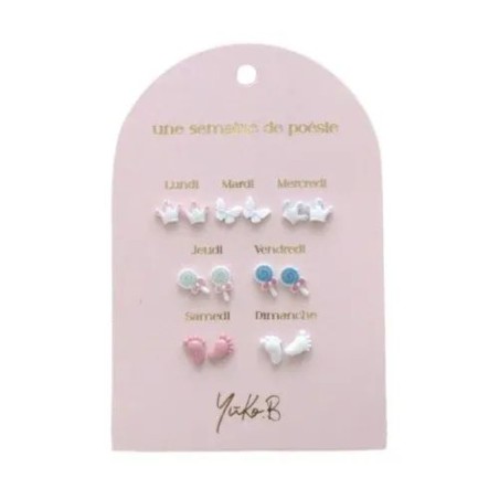 Boucles d'oreilles - Une semaine de poésie - Baby shower