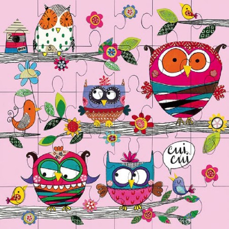 Carte puzzle - Cui cui