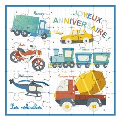 Carte puzzle - Joyeux...