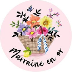 Magnet - Marraine en or