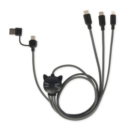 Câble 3 en 1 de recharge et synchronisation - Chat