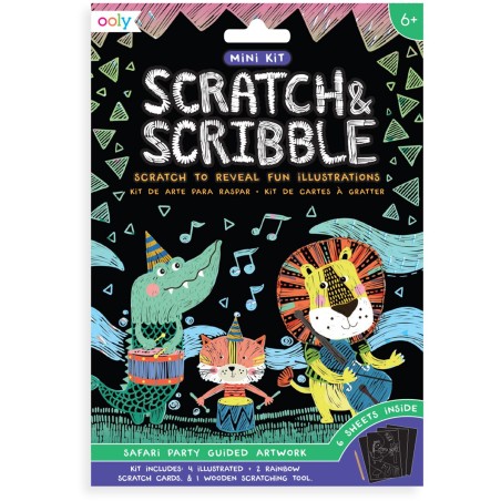 Mini kit - Scratch & scribble - Safari party