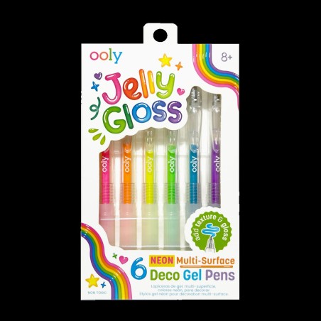 Jelly Gloss - 6 deco gel pens Mutli-surface