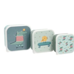 Set de 3 lunch box - Croc