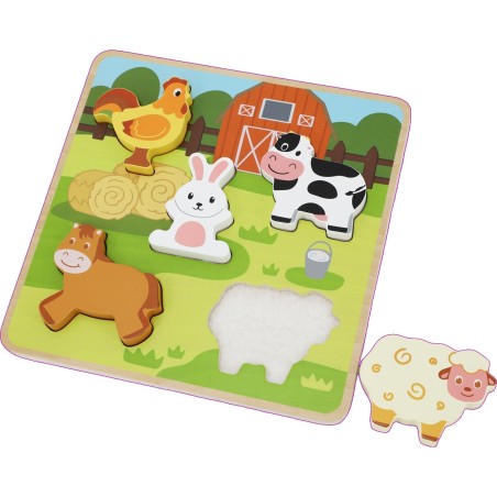Puzzle sensoriel "Le toucher" - La Ferme