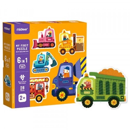 Mes premiers puzzles 6 en 1 - Chantier