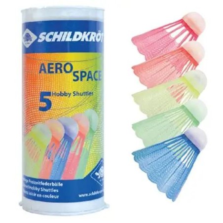 5 volants colorés pour badminton
