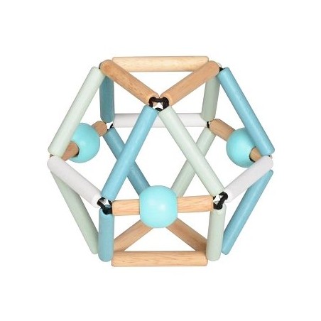 Jeu hochet flexible en bois - Blue Snow