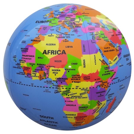 Globe gonflable 30cm - Le monde