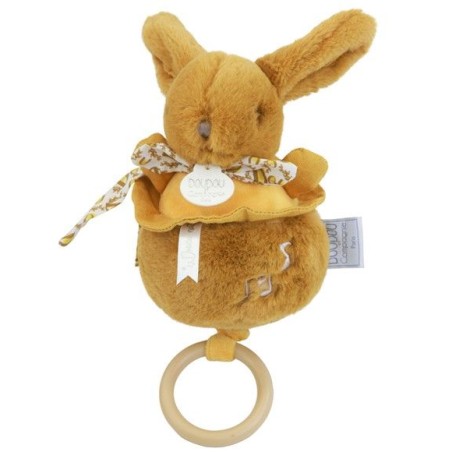 Lapin doudou - Boite à musique - Ocre
