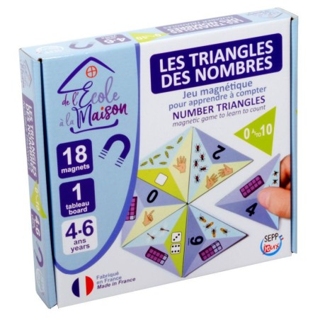 Les triangles des nombres - Jeu magnétique pour apprendre à compter