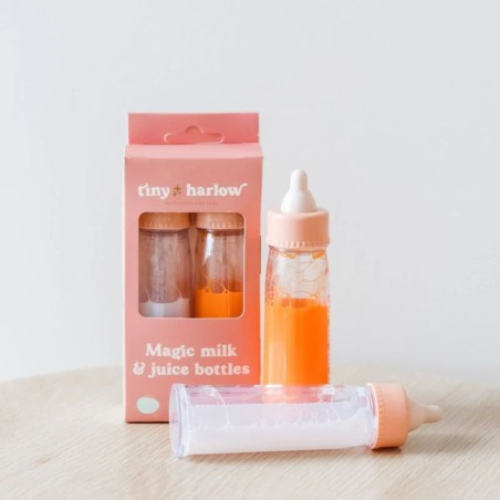 Set de 2 biberons magiques - Lait et jus d'orange