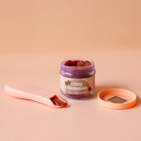 Petit pot avec cuillère - Pudding Chocolat