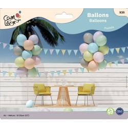 Lot de 25 ballons - Pastels...