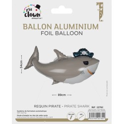 Ballon aluminium - Requin...