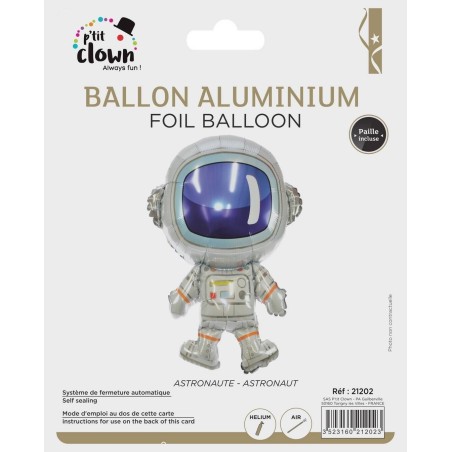 Ballon aluminium - Astronaute (59x82cm)