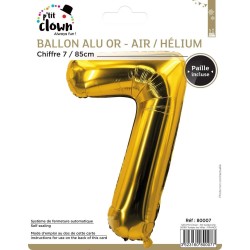 Ballon chiffre aluminium -...