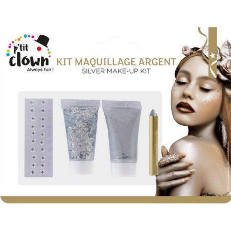 Kit maquillage argent