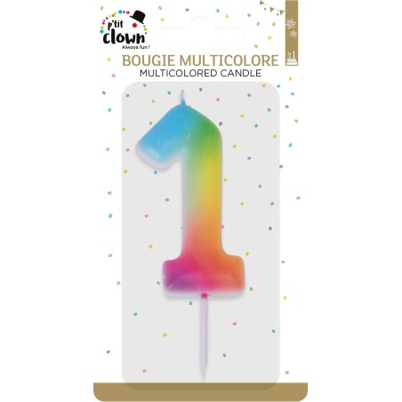 Bougie multicolore - 1