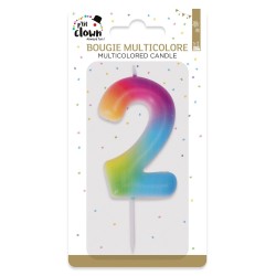 Bougie multicolore - 2