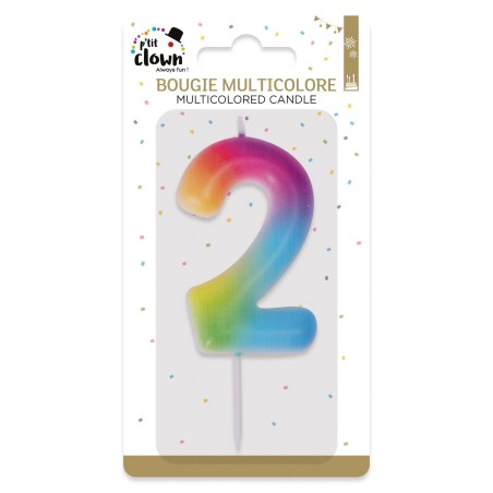Bougie multicolore - 2