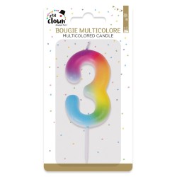 Bougie multicolore - 3