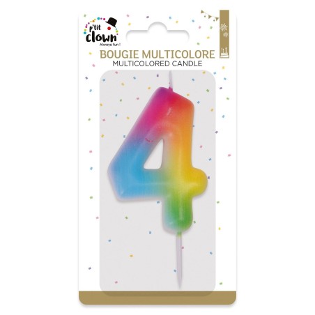 Bougie multicolore - 4