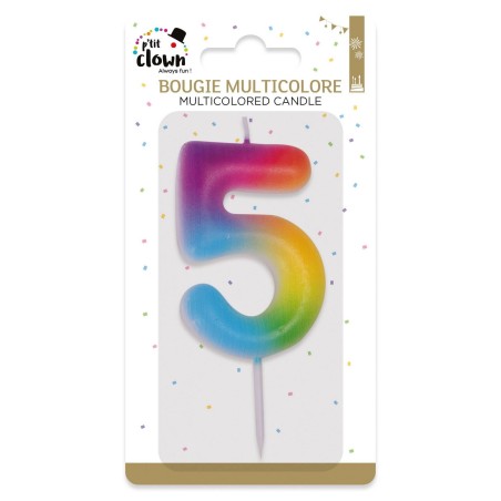 Bougie multicolore - 5