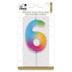 Bougie multicolore - 6